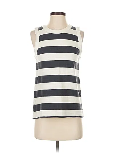 Pre-owned Ann Taylor Loft Sleeveless T-shirt In White