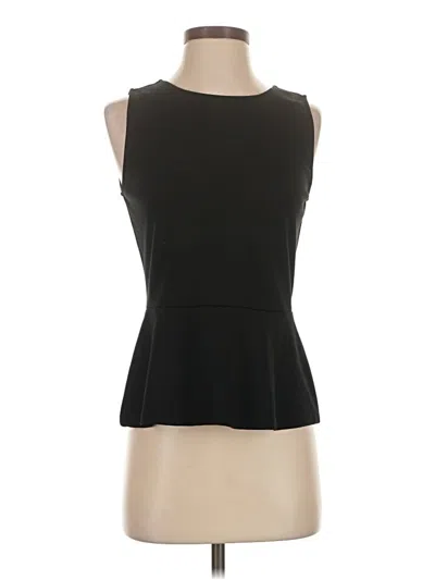 Pre-owned Ann Taylor Loft Sleeveless Top Black Boatneck Tops