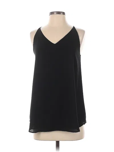 Pre-owned Ann Taylor Loft Sleeveless Top Black Halter Neckline Tops