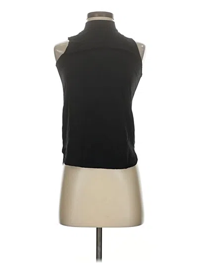Pre-owned Ann Taylor Loft Sleeveless Top Black High Neck Tops