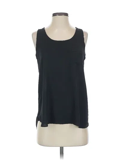 Pre-owned Ann Taylor Loft Sleeveless Top Black Scoop Neck Tops
