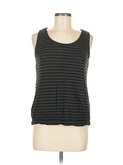 Pre-owned Ann Taylor Loft Sleeveless Top Black Scoop Neck Tops