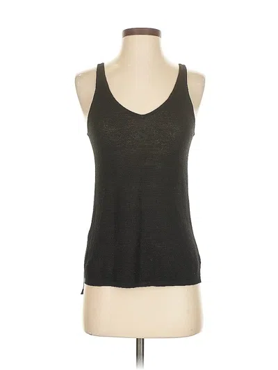 Pre-owned Ann Taylor Loft Sleeveless Top Black Scoop Neck Tops