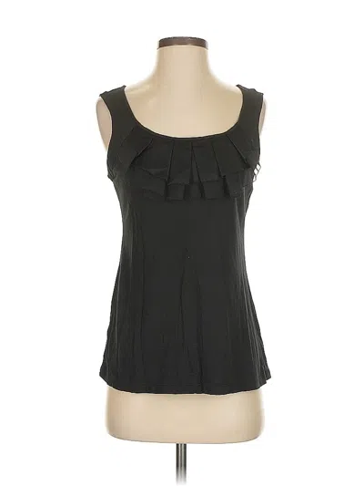 Pre-owned Ann Taylor Loft Sleeveless Top Black Sweetheart Neckline Tops