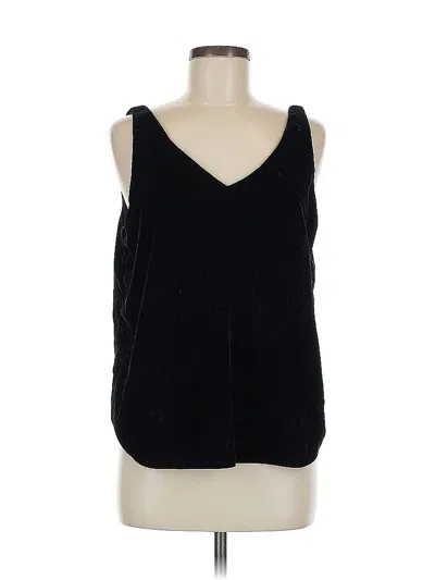 Pre-owned Ann Taylor Loft Sleeveless Top Black V Neck Tops