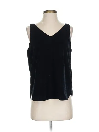 Pre-owned Ann Taylor Loft Sleeveless Top Black V Neck Tops