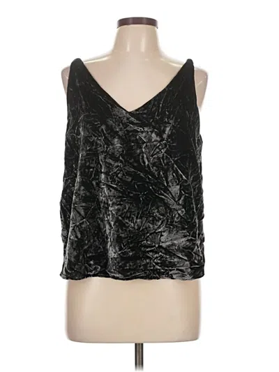 Ann Taylor Loft Sleeveless Top Black V Neck Tops