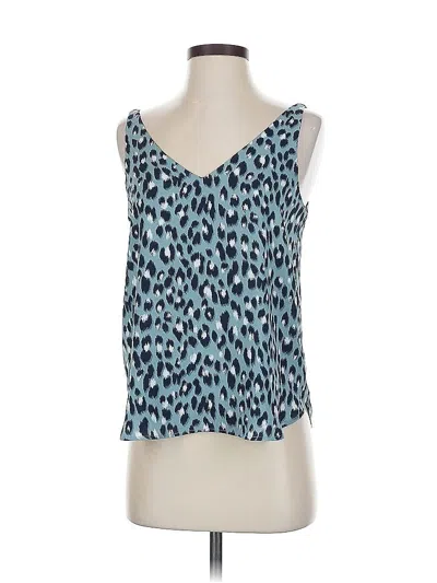 Pre-owned Ann Taylor Loft Sleeveless Top Blue Sweetheart Neckline Tops