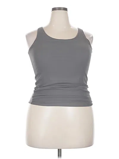 Pre-owned Ann Taylor Loft Sleeveless Top Gray Halter Neckline Tops
