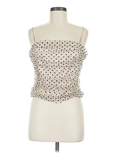 Ann Taylor Loft Sleeveless Top Ivory Strapless Neckline Tops