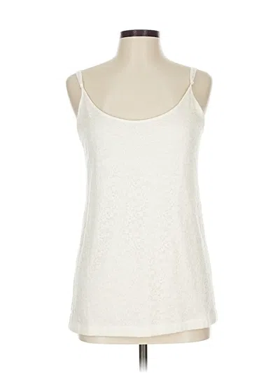 Pre-owned Ann Taylor Loft Sleeveless Top Ivory Sweetheart Neckline Tops