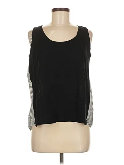 Pre-owned Ann Taylor Loft Sleeveless T-shirt In Black