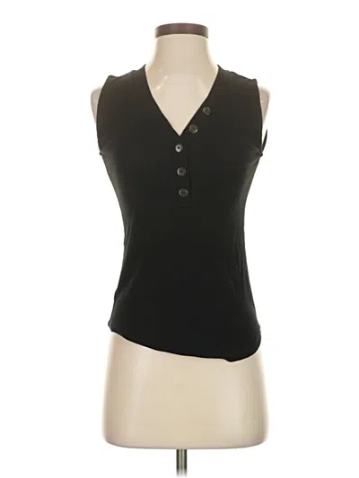 Pre-owned Ann Taylor Loft Sleeveless T-shirt In Black