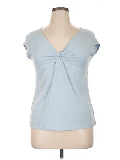 Pre-owned Ann Taylor Loft Sleeveless T-shirt In Blue