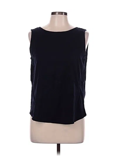 Pre-owned Ann Taylor Loft Sleeveless T-shirt In Blue