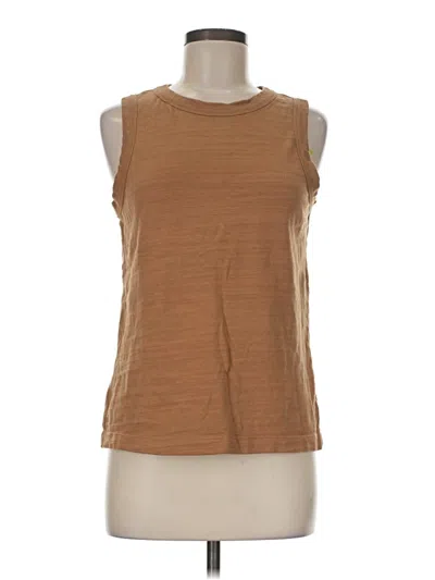 Pre-owned Ann Taylor Loft Sleeveless T-shirt In Brown