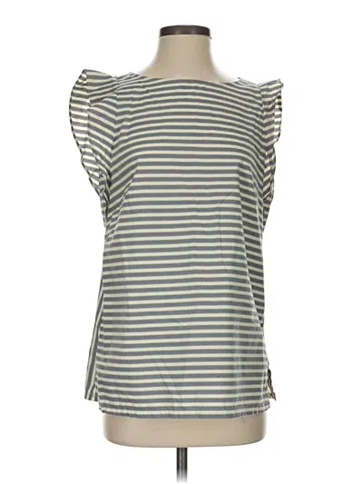 Pre-owned Ann Taylor Loft Sleeveless T-shirt In Gray