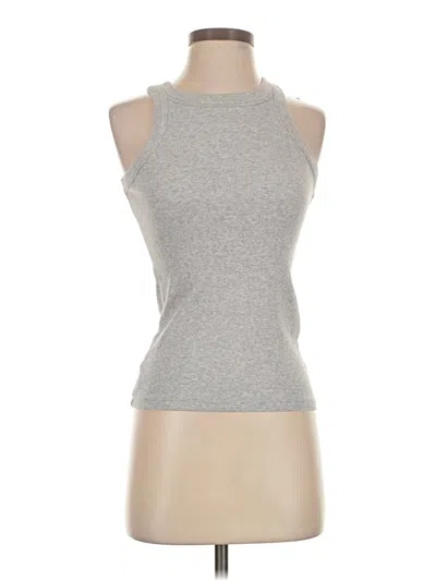Pre-owned Ann Taylor Loft Sleeveless T-shirt In Gray