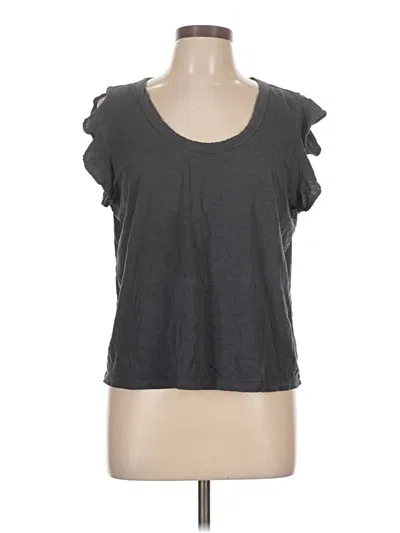 Pre-owned Ann Taylor Loft Sleeveless T-shirt In Gray