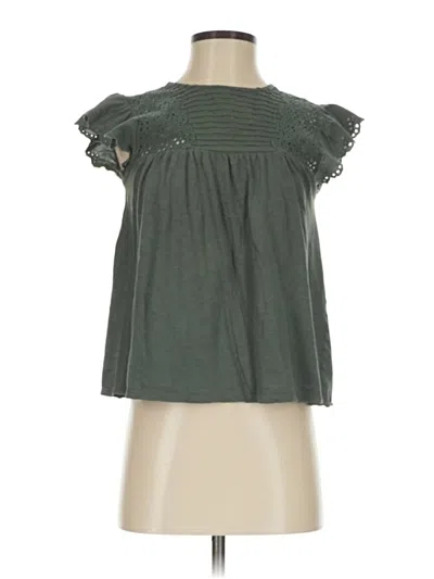 Pre-owned Ann Taylor Loft Sleeveless T-shirt In Green