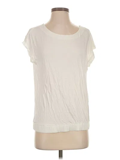 Pre-owned Ann Taylor Loft Sleeveless T-shirt In Ivory