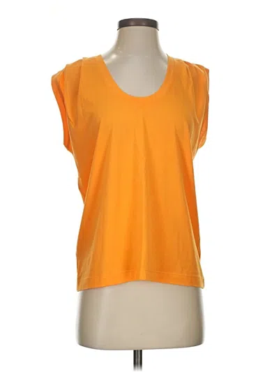 Pre-owned Ann Taylor Loft Sleeveless T-shirt In Orange