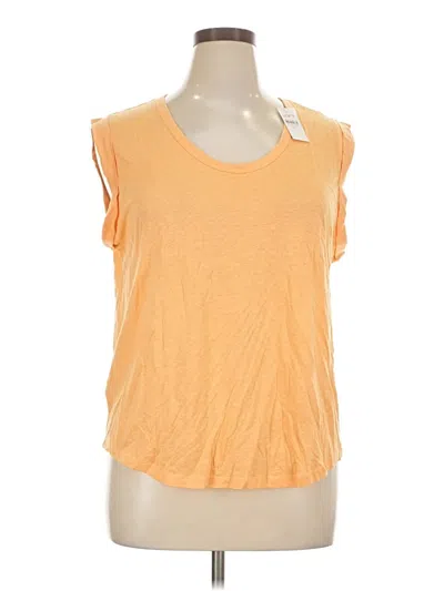 Ann Taylor Loft Sleeveless T-shirt In Orange