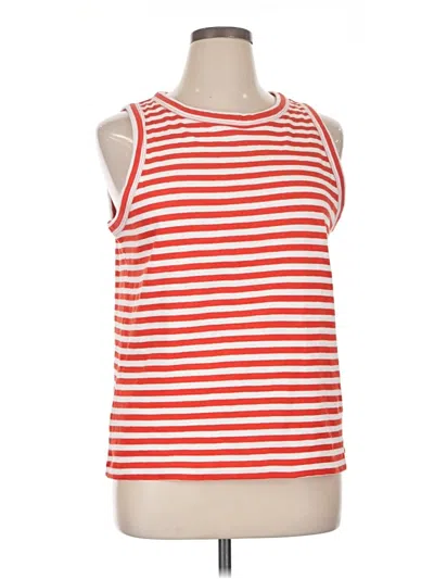 Ann Taylor Loft Sleeveless T-shirt In Red