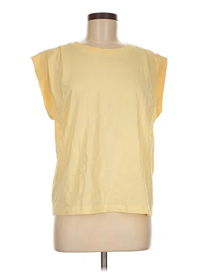 Ann Taylor Loft Sleeveless T-shirt In Yellow