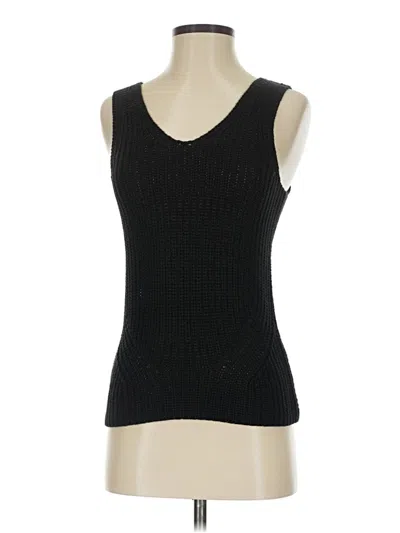 Pre-owned Ann Taylor Loft Sweater Vest In Black