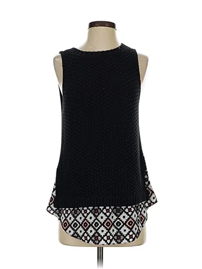 Pre-owned Ann Taylor Loft Sweater Vest In Black