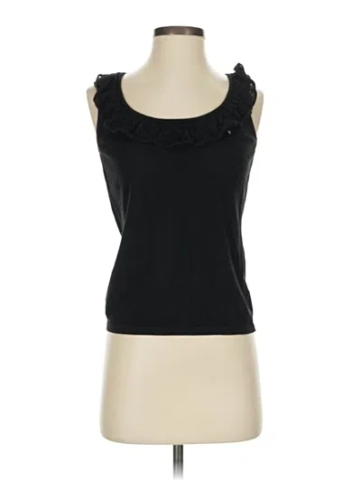 Pre-owned Ann Taylor Loft Sweater Vest In Black
