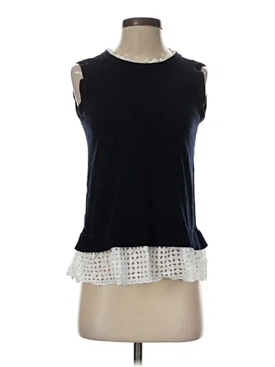 Pre-owned Ann Taylor Loft Sweater Vest In Black