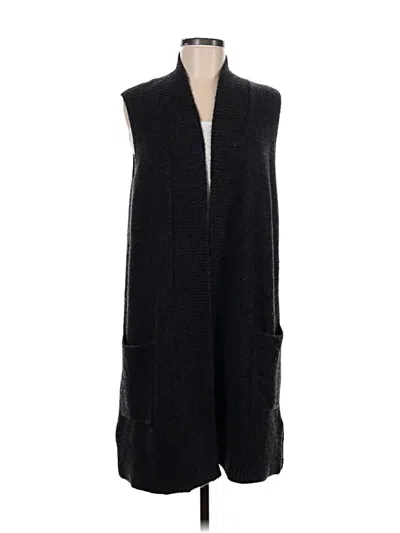 Pre-owned Ann Taylor Loft Sweater Vest In Black