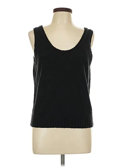 Pre-owned Ann Taylor Loft Sweater Vest In Black