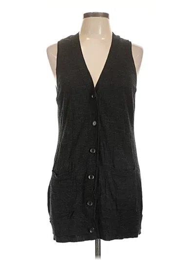 Pre-owned Ann Taylor Loft Sweater Vest In Black
