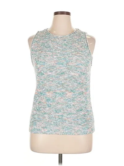 Pre-owned Ann Taylor Loft Sweater Vest In Blue