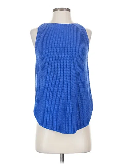 Pre-owned Ann Taylor Loft Sweater Vest In Blue