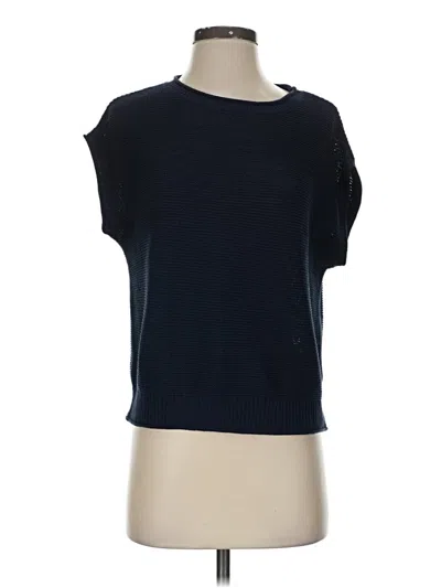 Pre-owned Ann Taylor Loft Sweater Vest In Blue