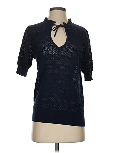 Pre-owned Ann Taylor Loft Sweater Vest In Blue