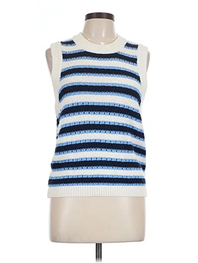 Pre-owned Ann Taylor Loft Sweater Vest In Blue