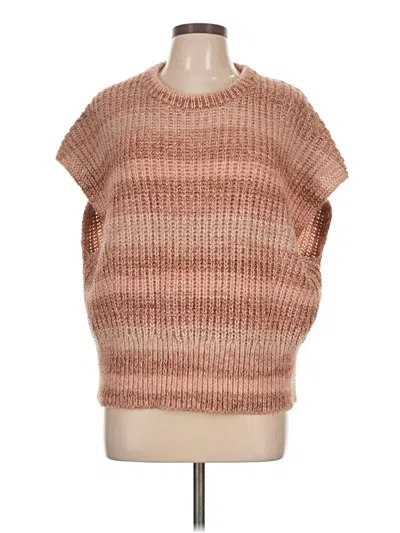 Pre-owned Ann Taylor Loft Sweater Vest In Brown