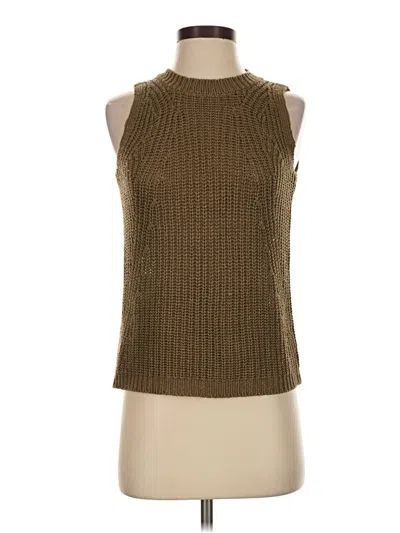 Pre-owned Ann Taylor Loft Sweater Vest In Brown