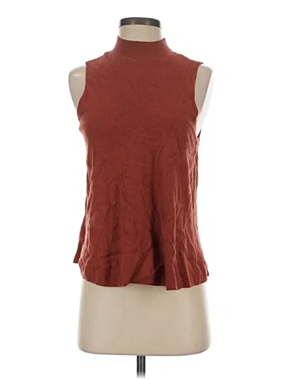 Pre-owned Ann Taylor Loft Sweater Vest In Brown