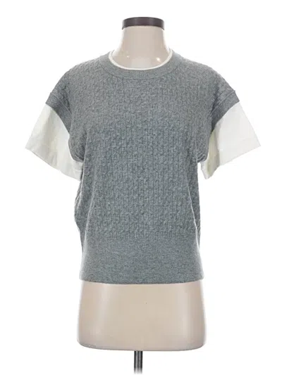 Pre-owned Ann Taylor Loft Sweater Vest In Gray