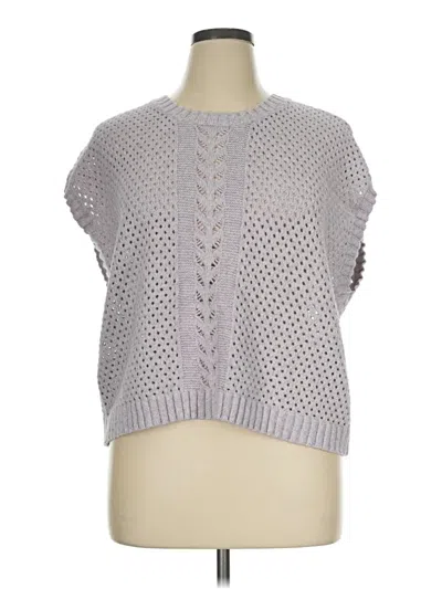 Pre-owned Ann Taylor Loft Sweater Vest In Gray