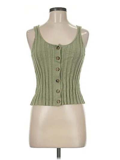 Pre-owned Ann Taylor Loft Sweater Vest In Green