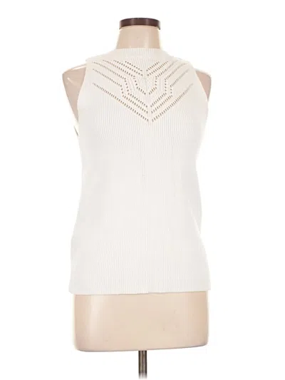 Pre-owned Ann Taylor Loft Sweater Vest In Ivory
