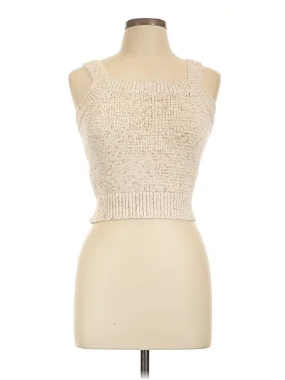 Pre-owned Ann Taylor Loft Sweater Vest In Ivory