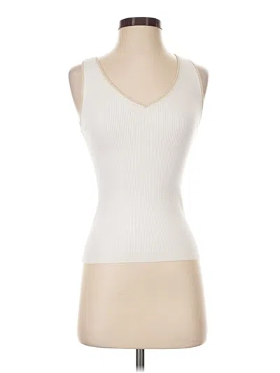 Pre-owned Ann Taylor Loft Sweater Vest In Ivory